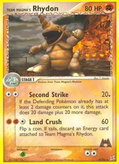 Pokémon-Karte Team Magmas Rizeros 022/095