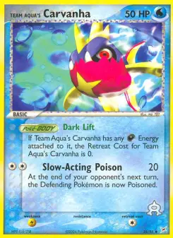 Pokémon-Karte Team Aquas Kanivanha 025/095