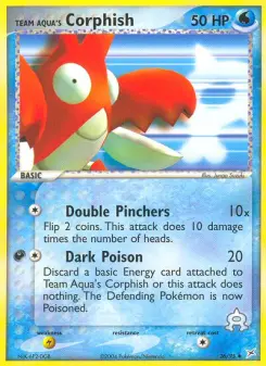 Pokémon-Karte Team Aquas Krebscorps 026/095