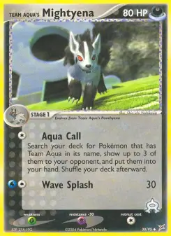 Pokémon-Karte Team Aquas Magnayen 030/095