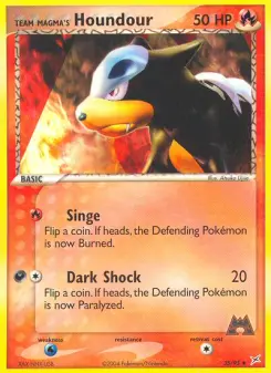 Pokémon-Karte Team Magmas Hunduster 035/095