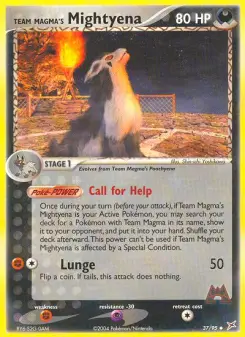 Pokémon-Karte Team Magmas Magnayen 037/095