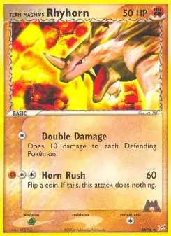 Pokémon-Karte Team Magmas Rihorn 038/095