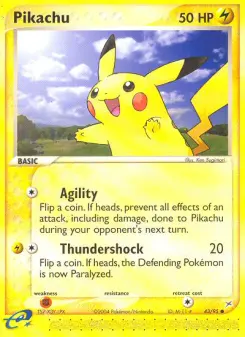 Pokémon-Karte Pikachu 043/095