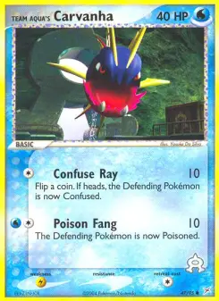 Pokémon-Karte Team Aquas Kanivanha 047/095