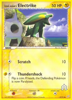 Pokémon-Karte Team Aquas Frizelbliz 052/095
