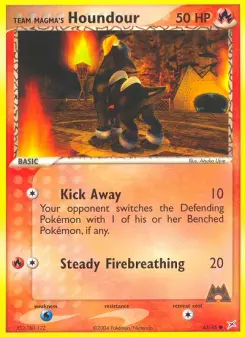 Pokémon-Karte Team Magmas Hunduster 063/095