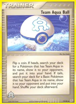 Pokémon-Karte Team Aqua Ball 075/095