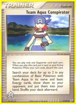 Pokémon-Karte Team Aqua Verschwörer 077/095