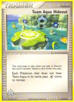 Pokémon-Karte Team Aquas Versteck 078/095