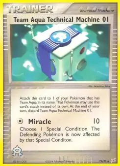 Pokémon-Karte Team Aqua Technical Machine 01 079/095