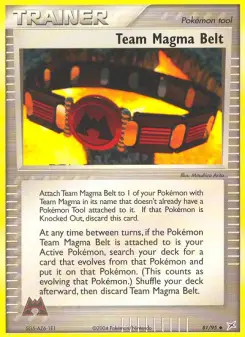 Pokémon-Karte Team Magma Gürtel 081/095