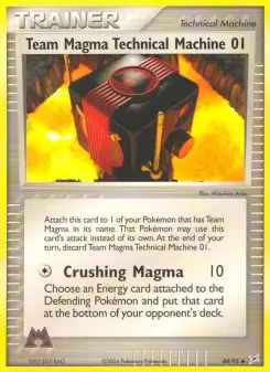 Pokémon-Karte Team Magma Technische Maschine 084/095