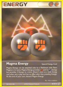 Pokémon-Karte Magma-Energie 087/095