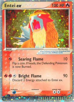 Pokémon-Karte Entei ex 091/095