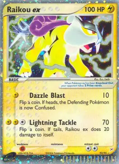Pokémon-Karte Raikou ex 092/095