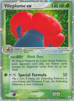 Pokémon-Karte Vileplume ex 100/101