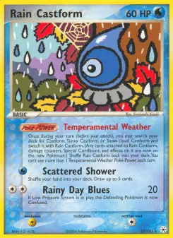 Pokémon-Karte Rain Castform 023/101