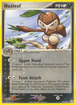 Pokémon-Karte Nuzleaf 045/101