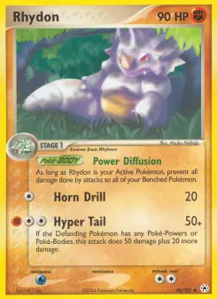 Pokémon-Karte Rhydon 046/101
