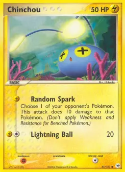 Pokémon-Karte Chinchou 057/101