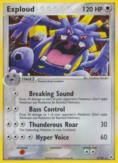 Pokémon-Karte Exploud 006/101