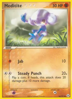 Pokémon-Karte Meditite 066/101