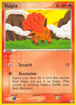 Pokémon-Karte Vulpix 081/101