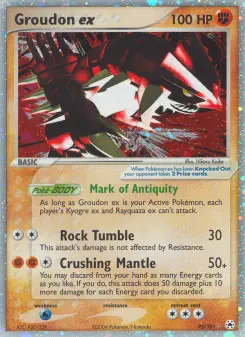 Pokémon-Karte Groudon ex 093/101