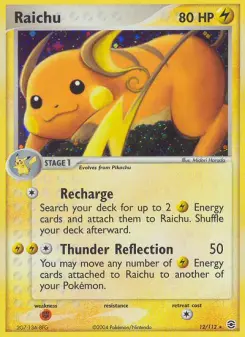 Pokémon-Karte Raichu 012/112