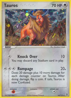 Pokémon-Karte Tauros 016/112