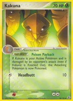 Pokémon-Karte Kokuna 036/112