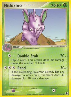 Pokémon-Karte Nidorino 041/112