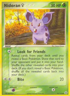 Pokémon-Karte Nidoran W 070/112