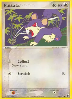 Pokémon-Karte Rattfratz 077/112