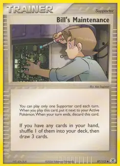 Pokémon-Karte Bills Wartung 087/112