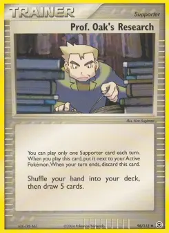 Pokémon-Karte Professor Eichs Nachforschunge 098/112