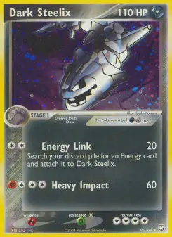Pokémon-Karte Dark Steelix 010/109
