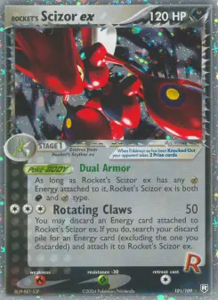 Pokémon-Karte Rocket's Scizor ex 101/109