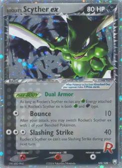 Pokémon-Karte Rocket's Scyther ex 102/109