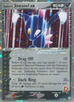 Pokémon-Karte Rocket's Sneasel ex 103/109