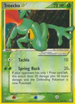 Pokémon-Karte Treecko ☆ 109/109
