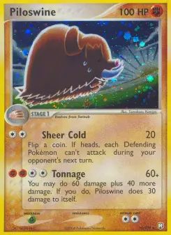 Pokémon-Karte Piloswine 013/109