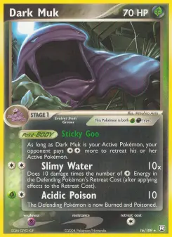 Pokémon-Karte Dark Muk 016/109