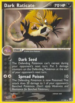 Pokémon-Karte Dark Raticate 017/109