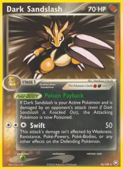 Pokémon-Karte Dark Sandslash 018/109