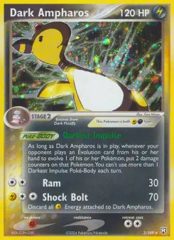 Pokémon-Karte Dark Ampharos 002/109