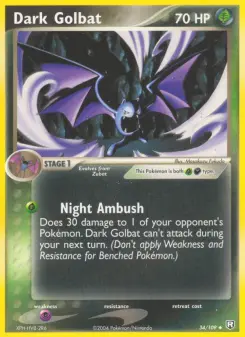 Pokémon-Karte Dark Golbat 034/109