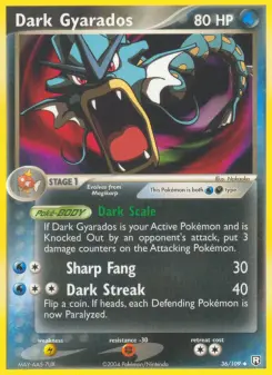 Pokémon-Karte Dark Gyarados 036/109