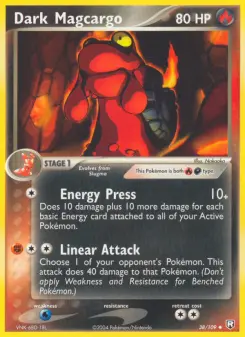 Pokémon-Karte Dark Magcargo 038/109